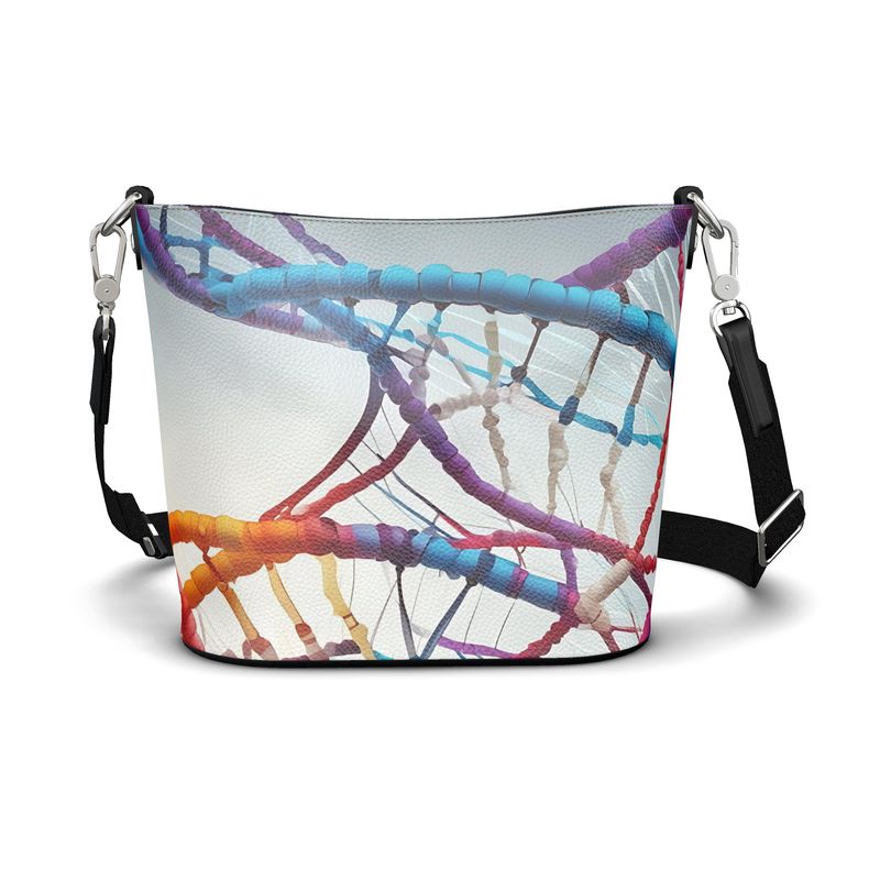 Handbag: Love Your DNA Large Leather Bucket Tote