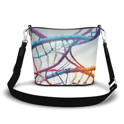 Handbag: Love Your DNA Large Leather Bucket Tote