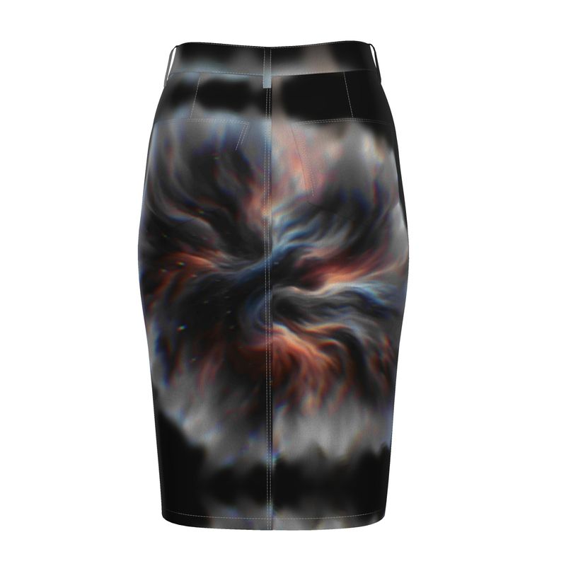 Skirt: Dark Matter Denim Midi Skirt