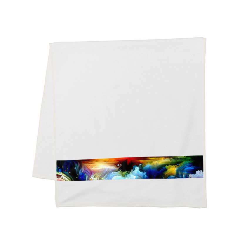 Towel: Existential Crisis of the Cosmos - Luxury Strip Towel
