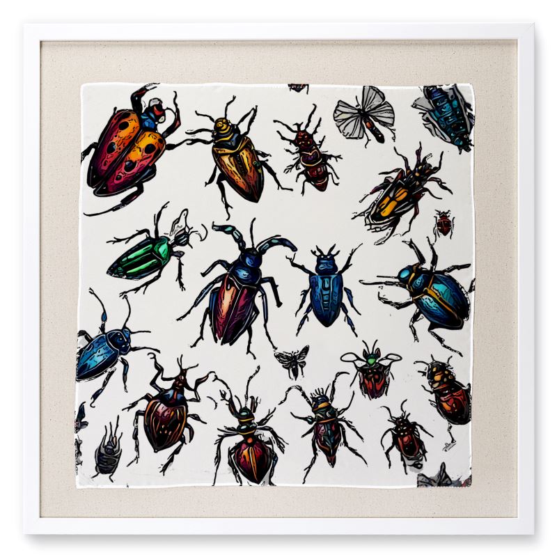 Framed Scarf: Bug Out