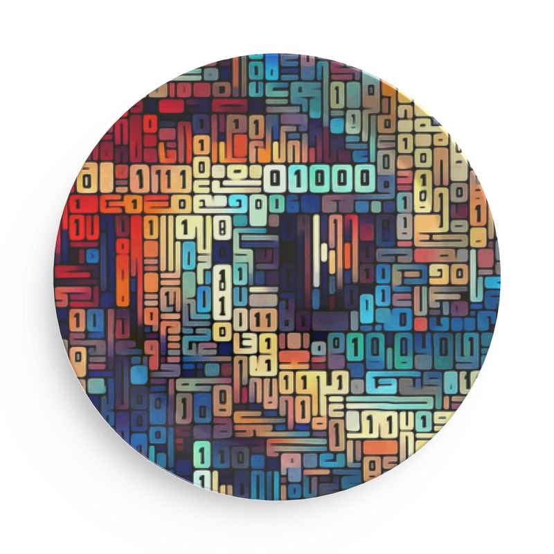 Plate: Binary Party Plate - Or Create Your Own Binary Code