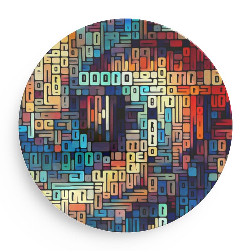 Plate: Binary Party Plate - Or Create Your Own Binary Code