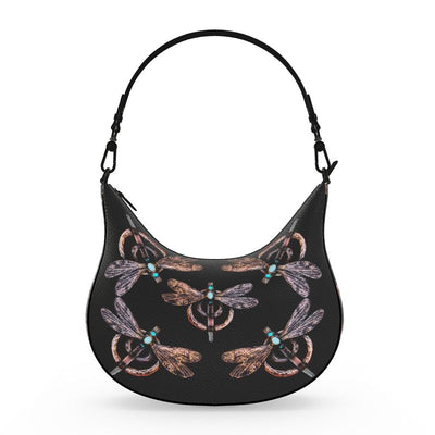 Purse: Dragonfly Frame Curved Hobo Bag