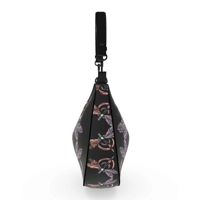 Purse: Dragonfly Frame Curved Hobo Bag