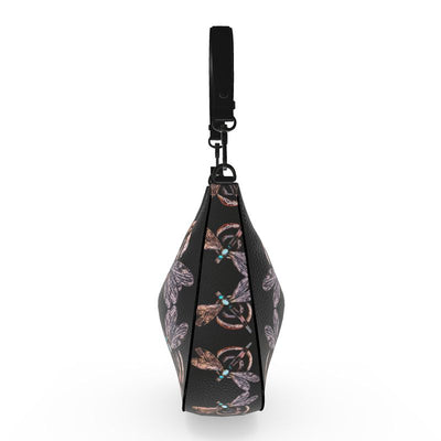 Purse: Dragonfly Frame Curved Hobo Bag