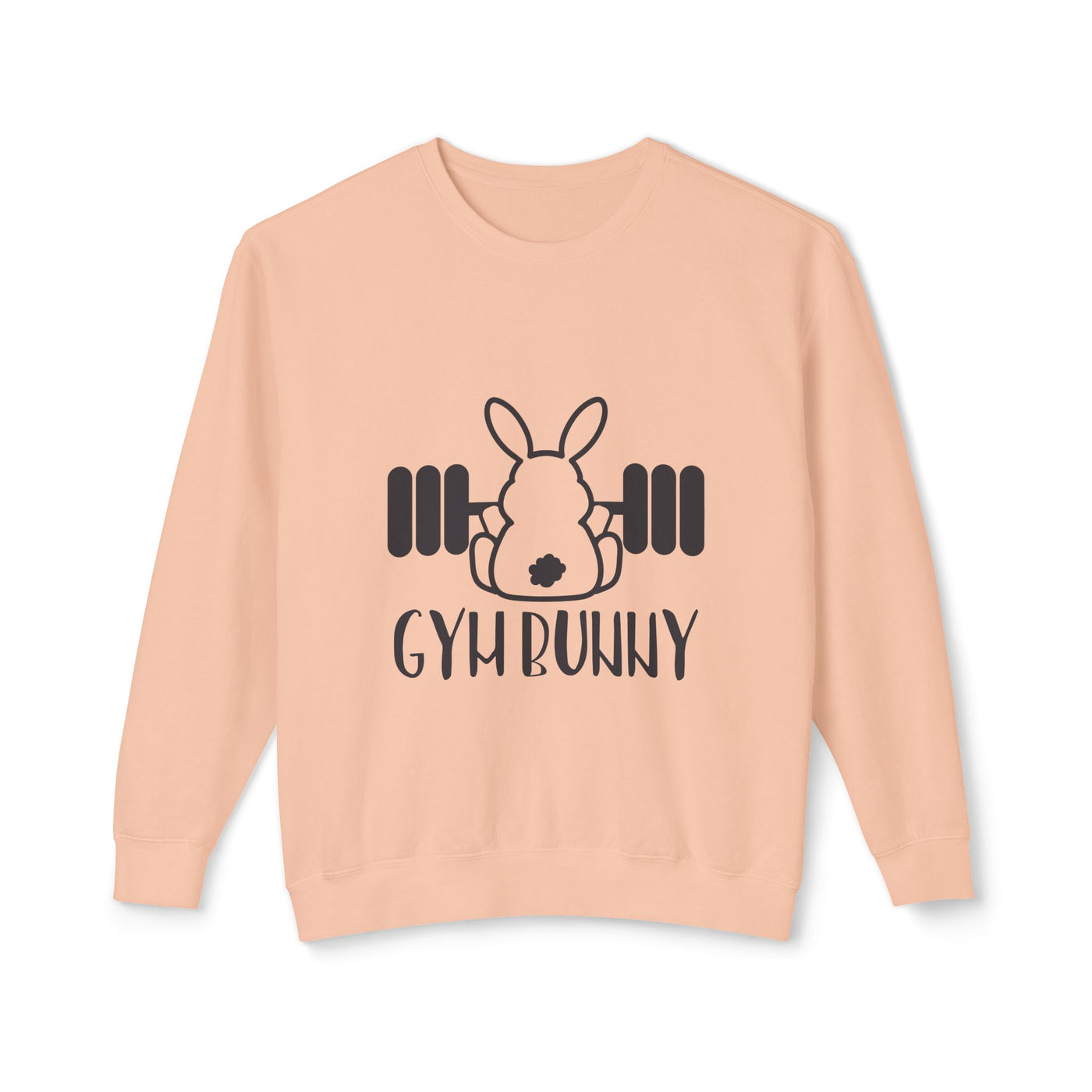 Sweatshirt: Gym Bunny Unisex Lightweight Crewneck Sweatshirt - Perfect for Fitness Enthusiasts