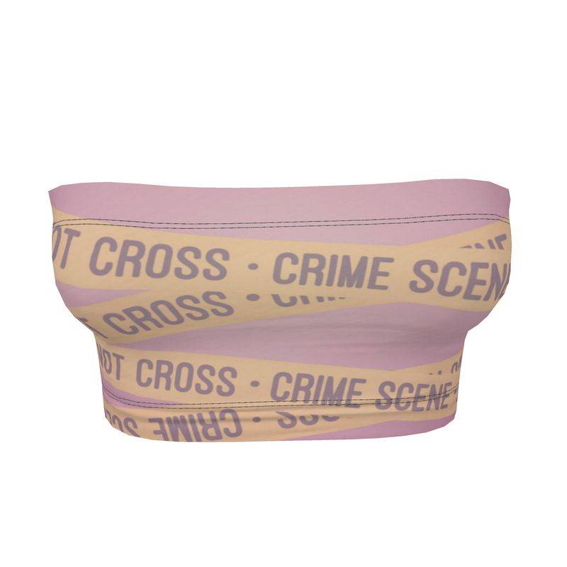Bandeau Top: True Crime Girlie | Crime Scene Tape