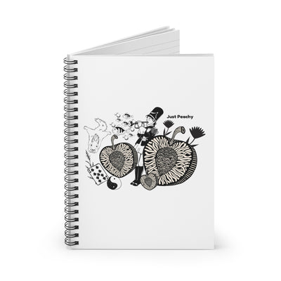 Notebook: Just Peachy Design | Spiral Style