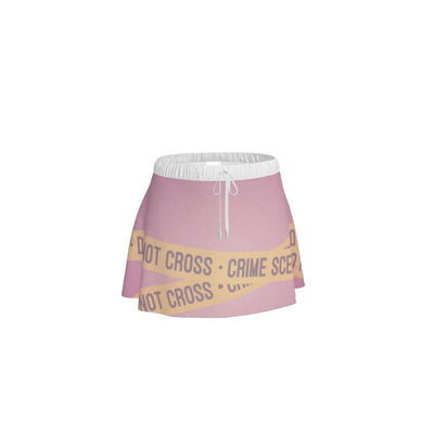 Skirt: Caution Tape True Crime Design