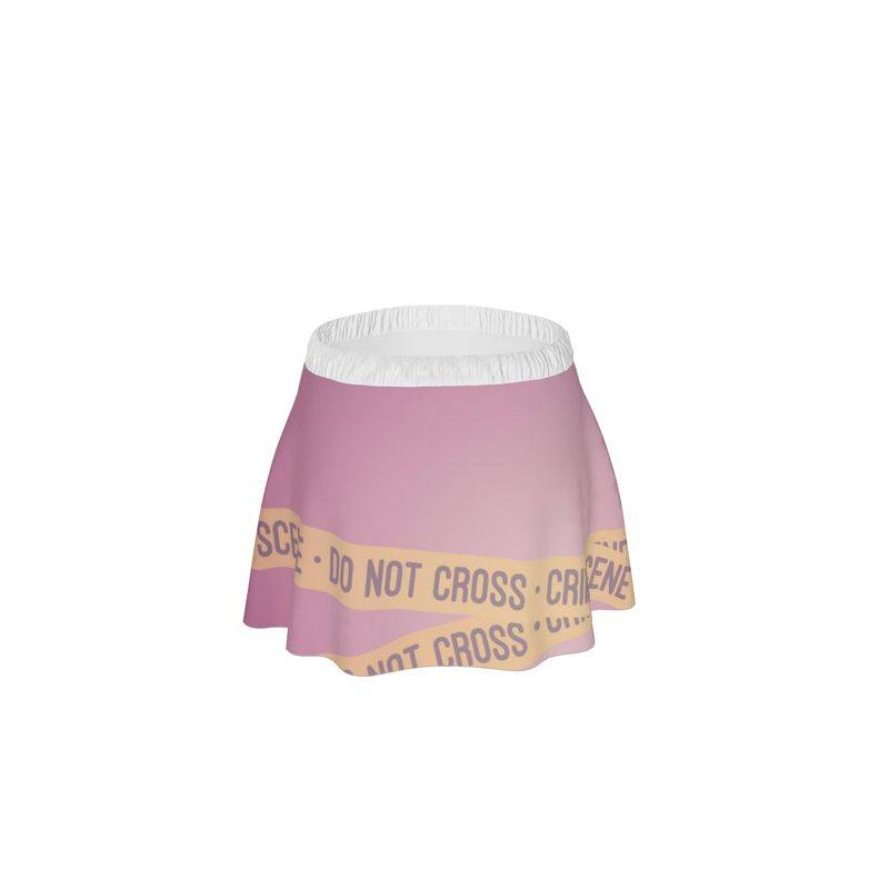 Skirt: Caution Tape True Crime Design