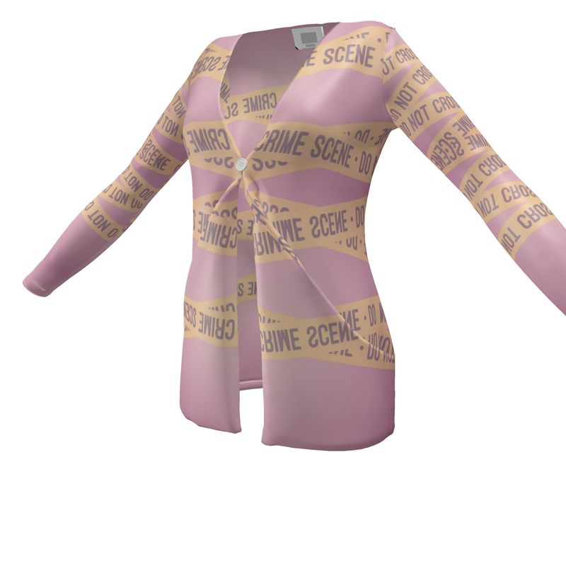 Ladies Cardigan: Crime Brulee Design | Ahem- With Pockets