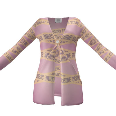 Ladies Cardigan: Crime Brulee Design | Ahem- With Pockets