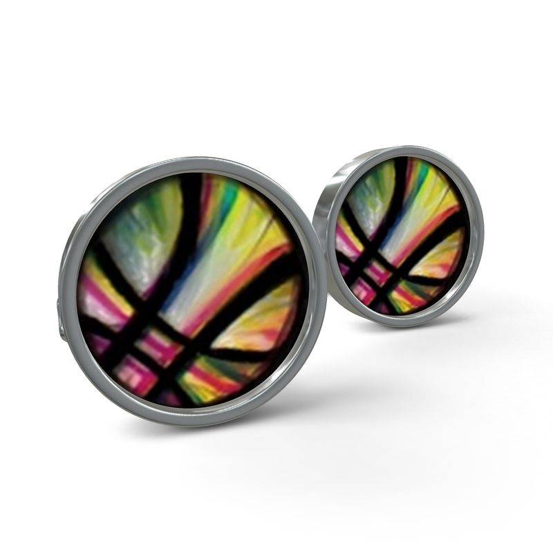 Cufflinks: Rainbow Eye (Inspired by Dr. Stange)