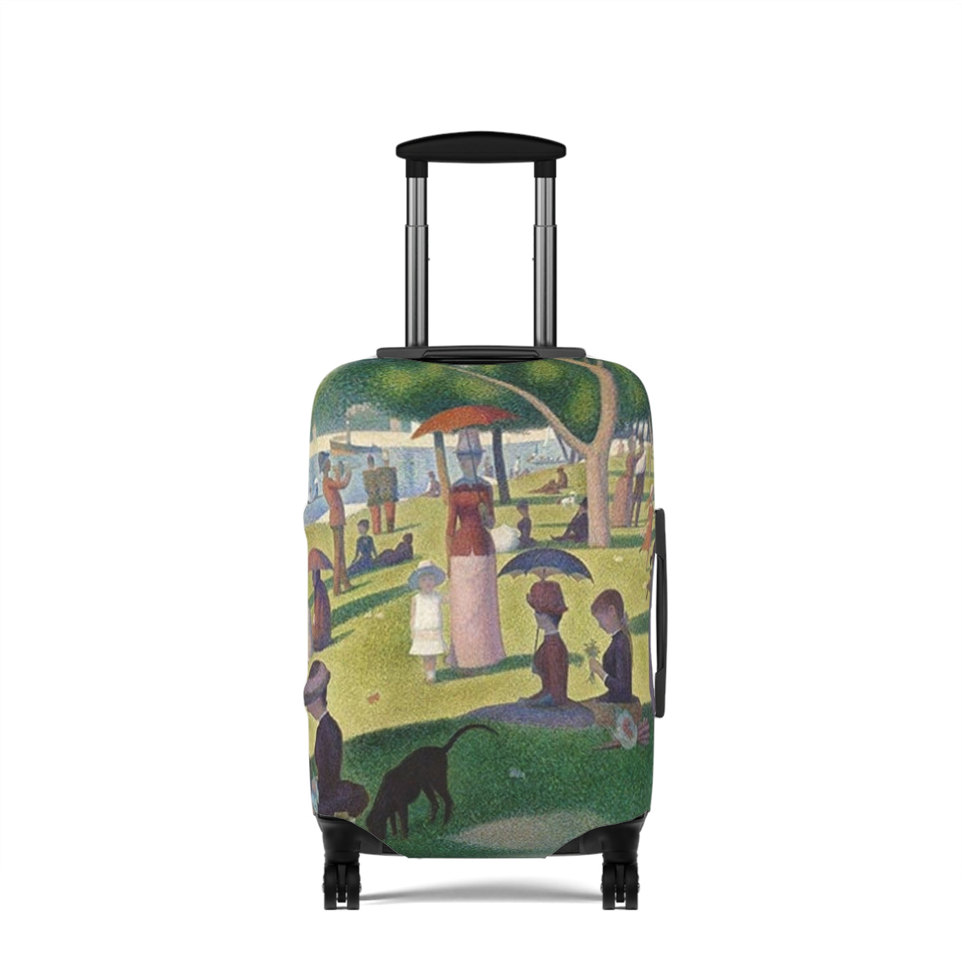Art Style Luggage Cover for Travel Lovers, Customizable Suitcase Protector, Travel Accessories, Vacation Gift, Personalized Luggage Wrap