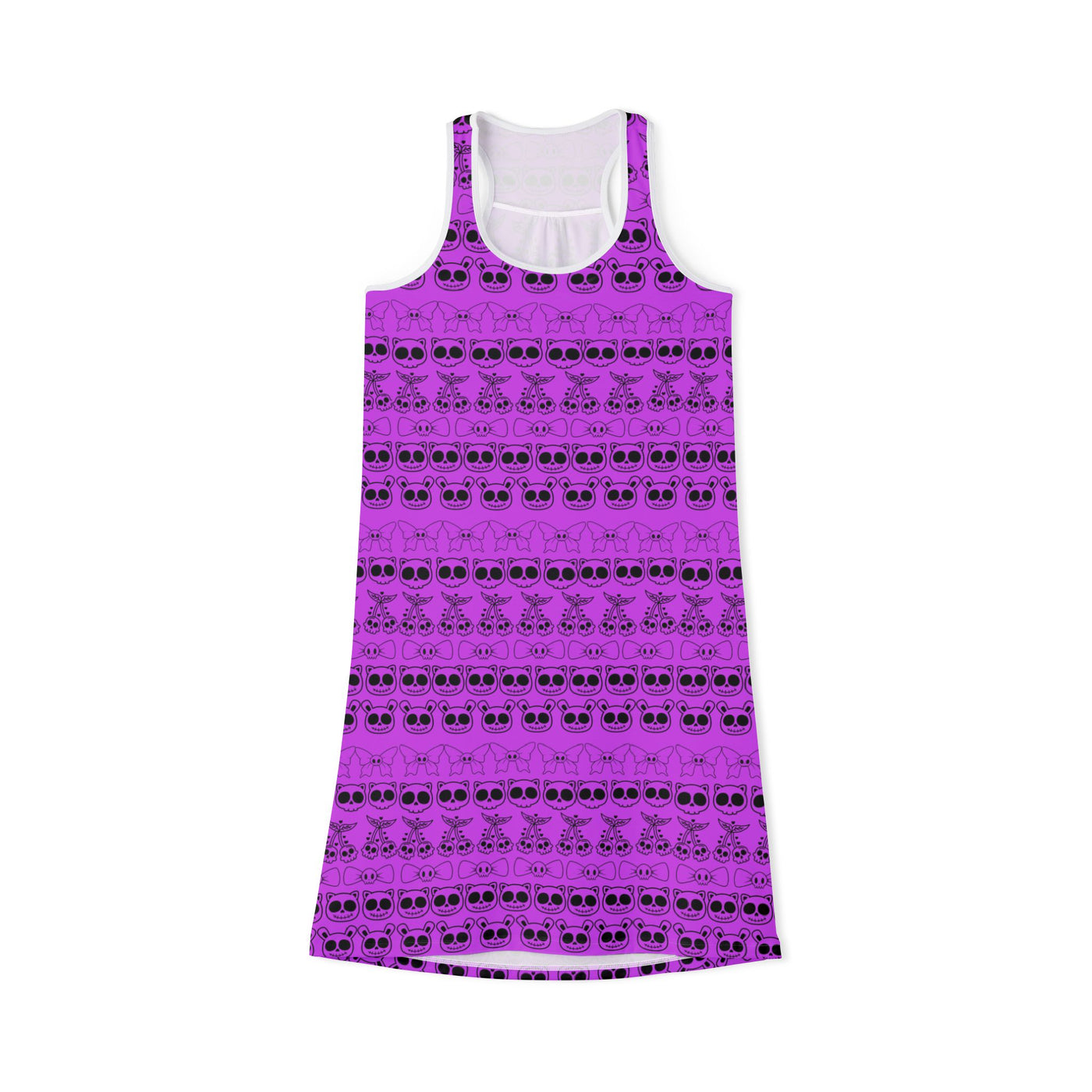 Racerback Dress: Purple Goth Kawaii