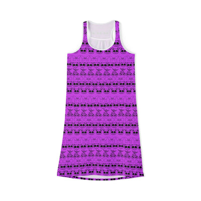 Racerback Dress: Purple Goth Kawaii