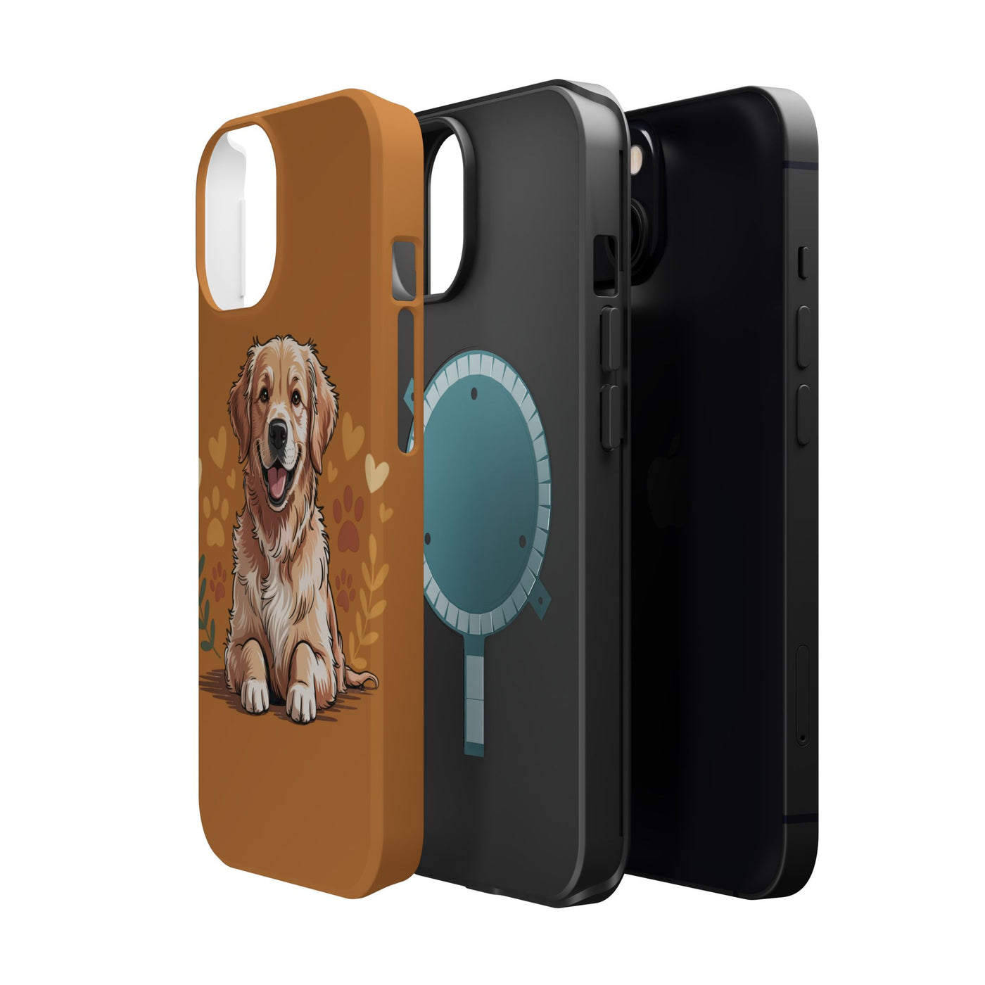 Dog Lover Magnetic Phone Case, Cute Pet Cases for iPhone, Dog-themed Phone Covers, Golden Retriever Case, Gifts for Dog Owners