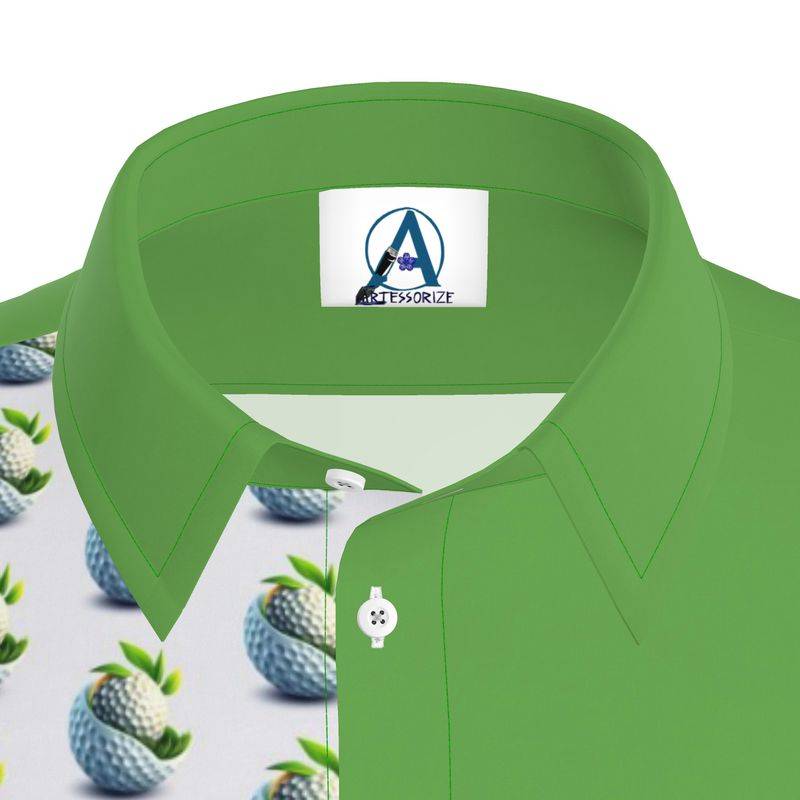 Shirt: Men's “Golf Green” Luxury Button Down