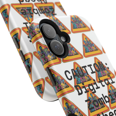 Phone Case: Caution: Digital Zombie Ahead Phone Case | Quirky Smartphone Protection, Unique Gift, Trendy Accessory, Fun Design, Geeky Style