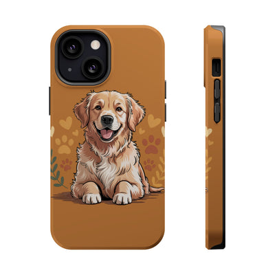 Dog Lover Magnetic Phone Case, Cute Pet Cases for iPhone, Dog-themed Phone Covers, Golden Retriever Case, Gifts for Dog Owners