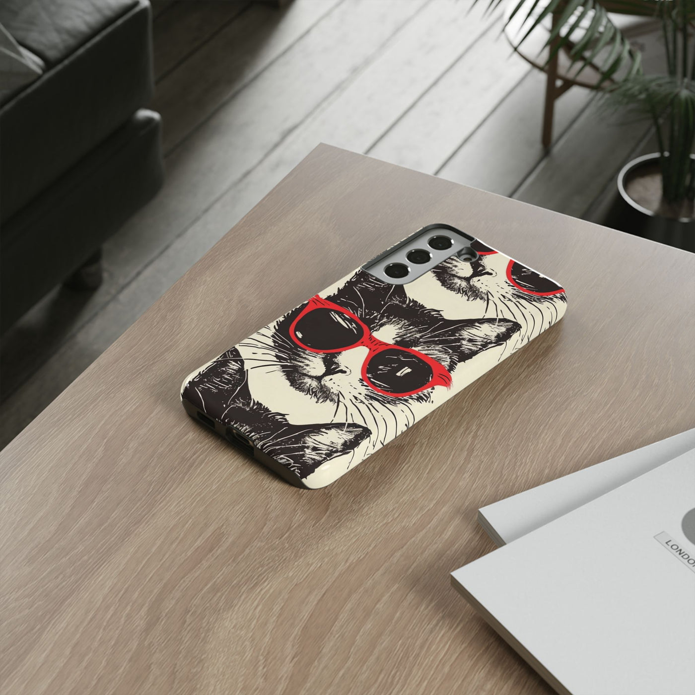 Phone Case: Sassy Cat Phone Case, Cute Cat Lovers Gift, Pet Lover Accessory, Fun Cat Phone Cover, Stylish Gadget Protection