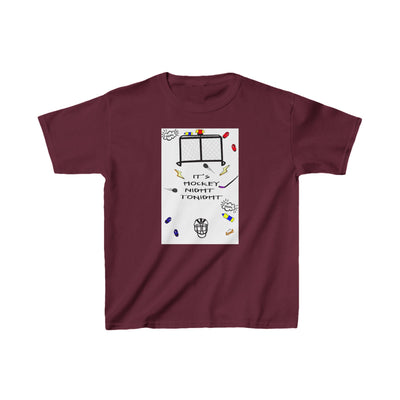 T-Shirt: Hockey Night | Kids | Heavy Cotton