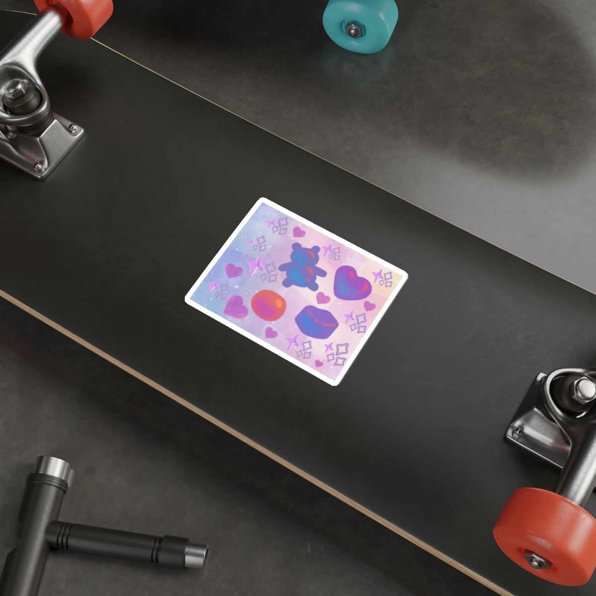 Die Cut Stickers: Purple Gummy Gummy Design