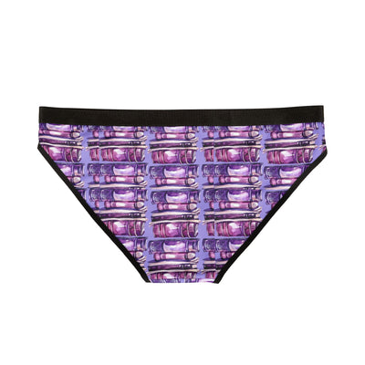 Ladies Underwear: Purple book stacks