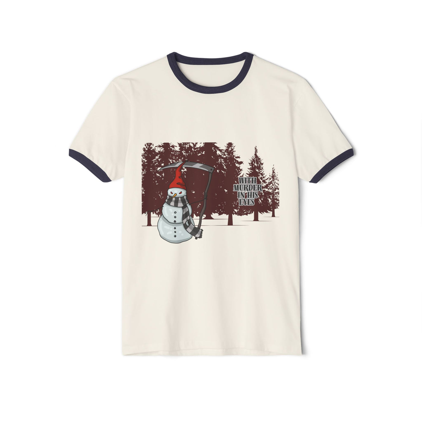 T-Shirt: Murder in his eyes | Ringer | Snowman Design