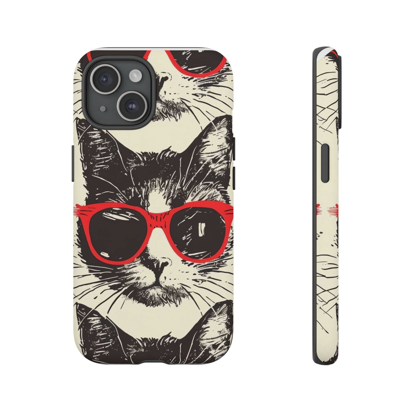 Phone Case: Sassy Cat Phone Case, Cute Cat Lovers Gift, Pet Lover Accessory, Fun Cat Phone Cover, Stylish Gadget Protection