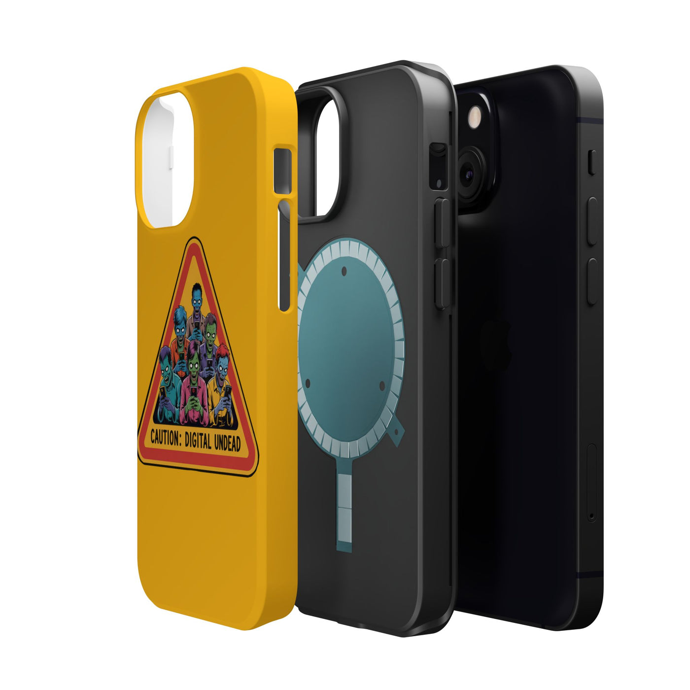 Phone Case: Zombie-Themed Tough Case for iPhone, Caution Digital Undead Phone Cover, Phone Accessory for Halloween, Unique Gift Idea, Trendy Phone [...]