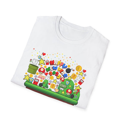 T-Shirt: Happy New Year Gamer Design | Retro