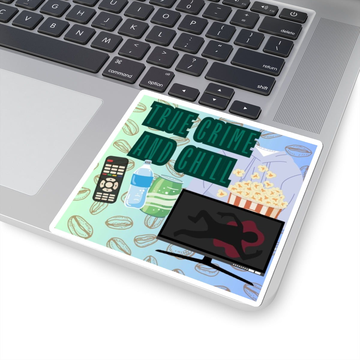 Kiss-Cut Sticker: True Crime and Chill