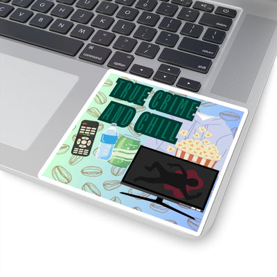 Kiss-Cut Sticker: True Crime and Chill