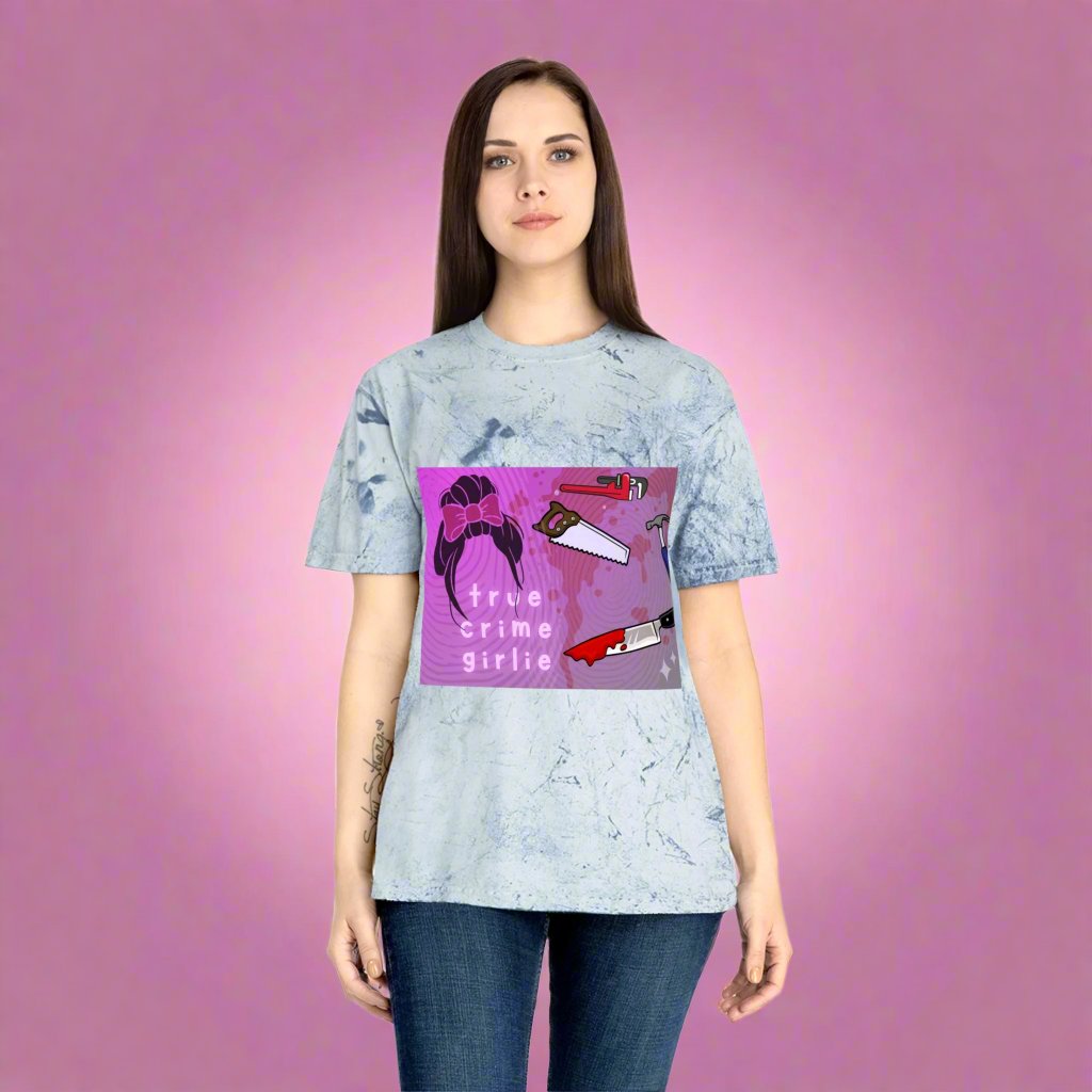 T-shirt: True Crimer in Pink | Color Blast