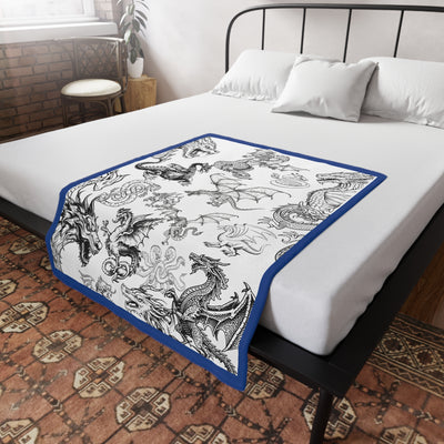 Blanket: Don't Go Dragon Me Down Fleece Blanket for Fantasy Lovers
