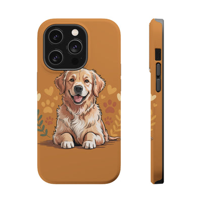 Dog Lover Magnetic Phone Case, Cute Pet Cases for iPhone, Dog-themed Phone Covers, Golden Retriever Case, Gifts for Dog Owners
