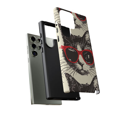 Phone Case: Sassy Cat Phone Case, Cute Cat Lovers Gift, Pet Lover Accessory, Fun Cat Phone Cover, Stylish Gadget Protection