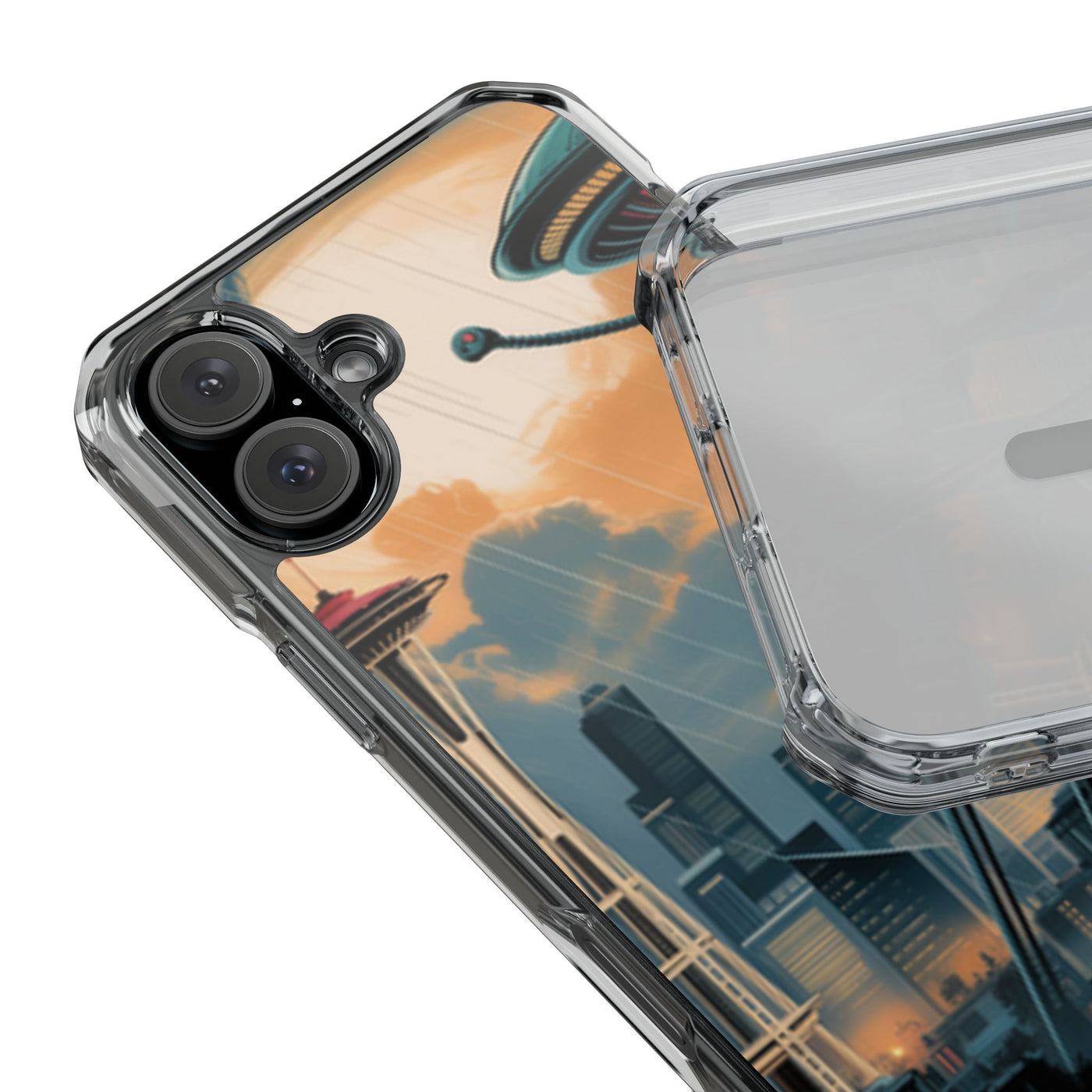 Phone Case: Futuristic Magnetic Phone Case | Unique Clear Impact Case, Modern Phone Accessories, Gift for Tech Lovers, Artistic Phone Cover, [...]