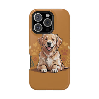 Dog Lover Magnetic Phone Case, Cute Pet Cases for iPhone, Dog-themed Phone Covers, Golden Retriever Case, Gifts for Dog Owners