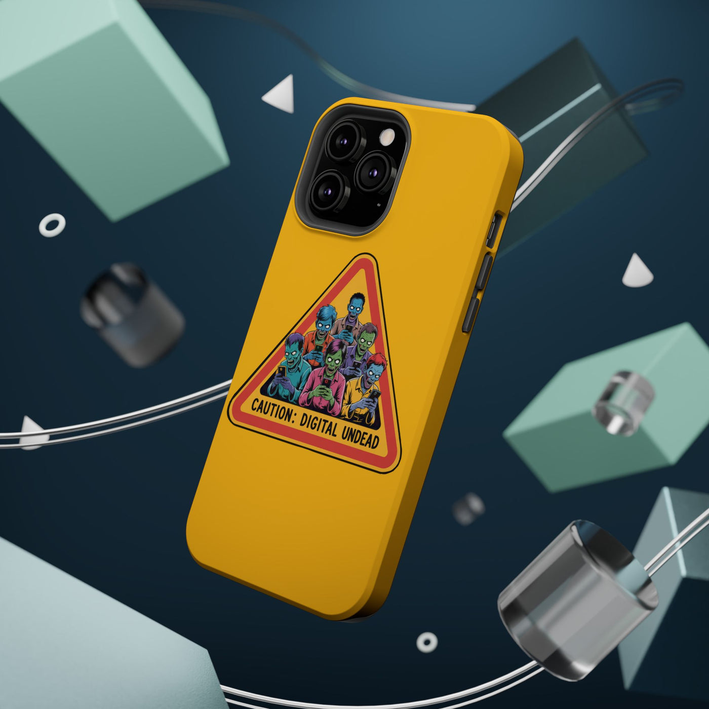 Phone Case: Zombie-Themed Tough Case for iPhone, Caution Digital Undead Phone Cover, Phone Accessory for Halloween, Unique Gift Idea, Trendy Phone [...]