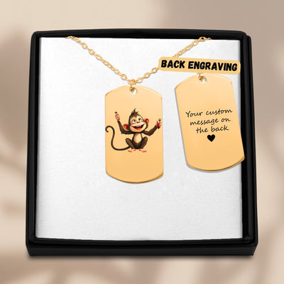 Necklace: Customize your own necklace.  Sample - STEM Monkey