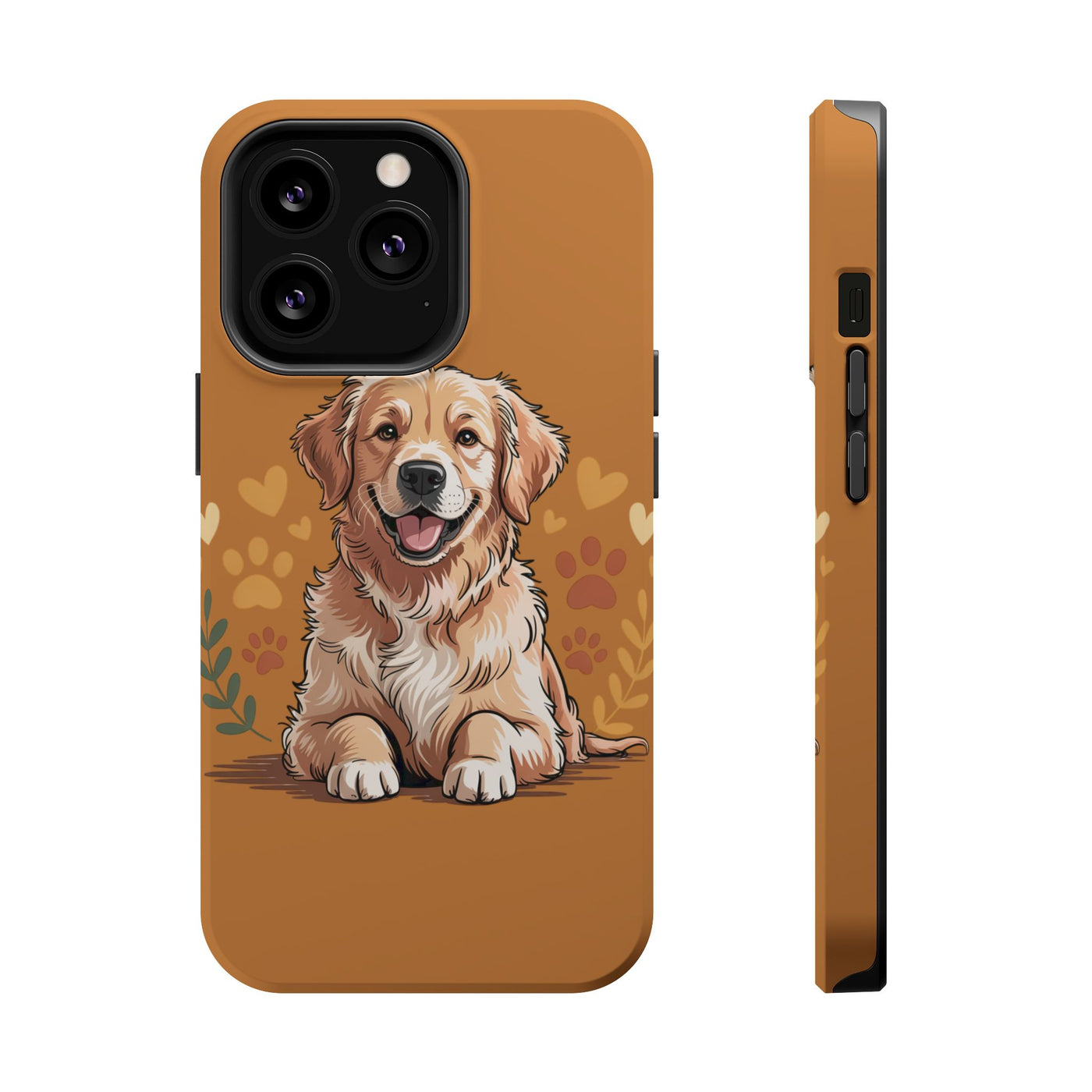 Dog Lover Magnetic Phone Case, Cute Pet Cases for iPhone, Dog-themed Phone Covers, Golden Retriever Case, Gifts for Dog Owners
