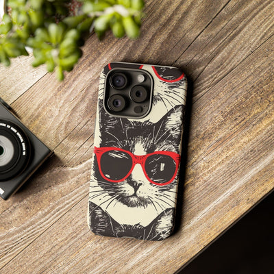 Phone Case: Sassy Cat Phone Case, Cute Cat Lovers Gift, Pet Lover Accessory, Fun Cat Phone Cover, Stylish Gadget Protection