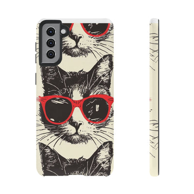 Phone Case: Sassy Cat Phone Case, Cute Cat Lovers Gift, Pet Lover Accessory, Fun Cat Phone Cover, Stylish Gadget Protection
