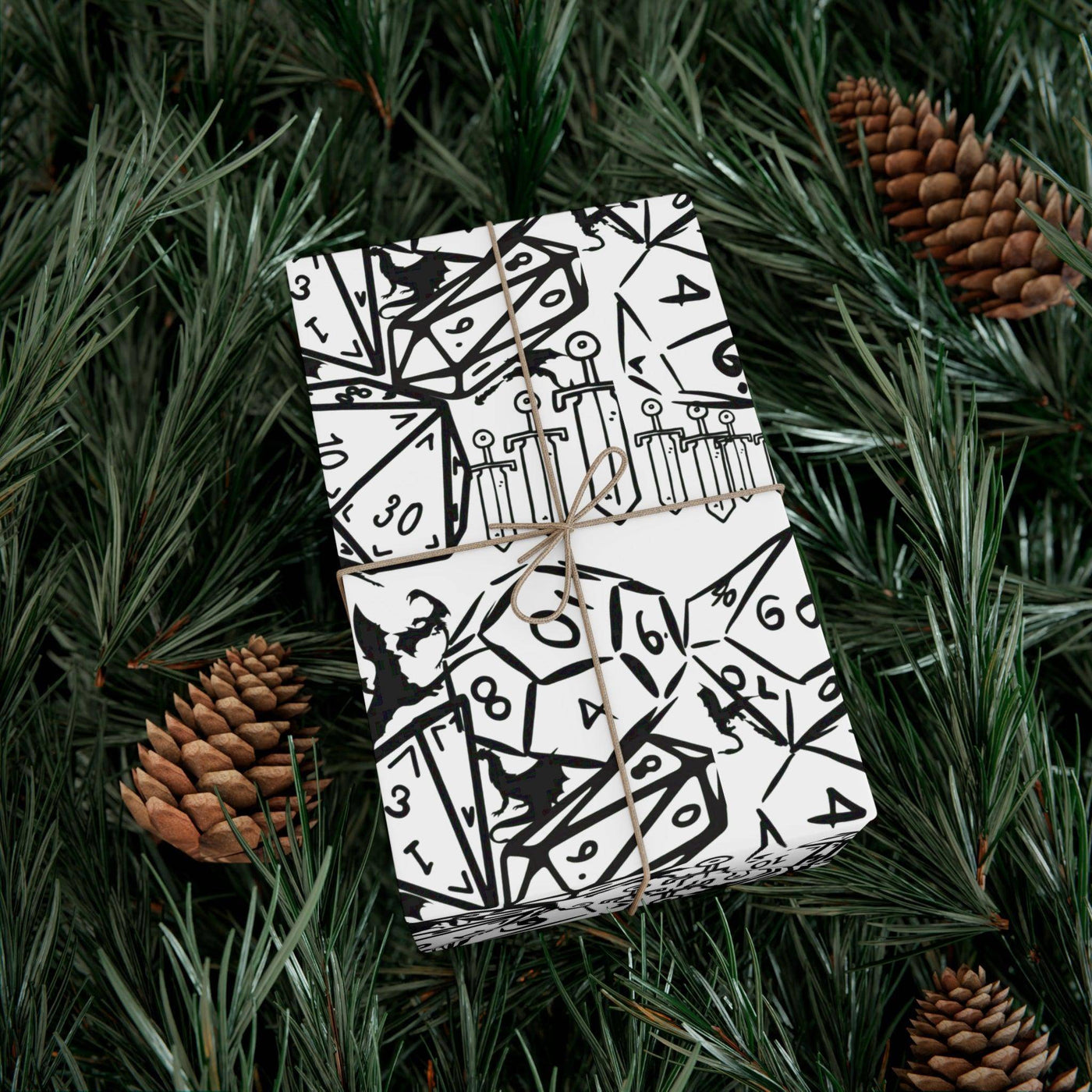 Dungeons and Dragons Wrapping Paper | Artessorize Gift Wrap for Gamers