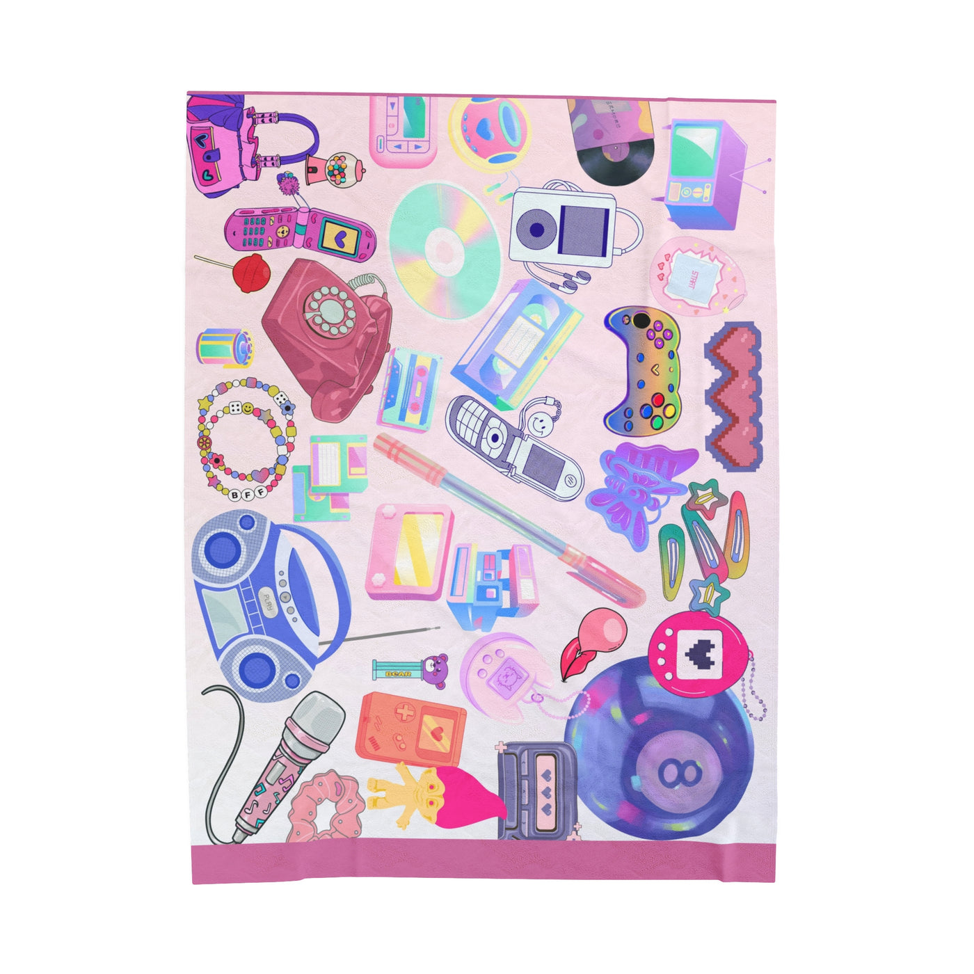 Blanket: Retro Tech Velveteen Plush Blanket