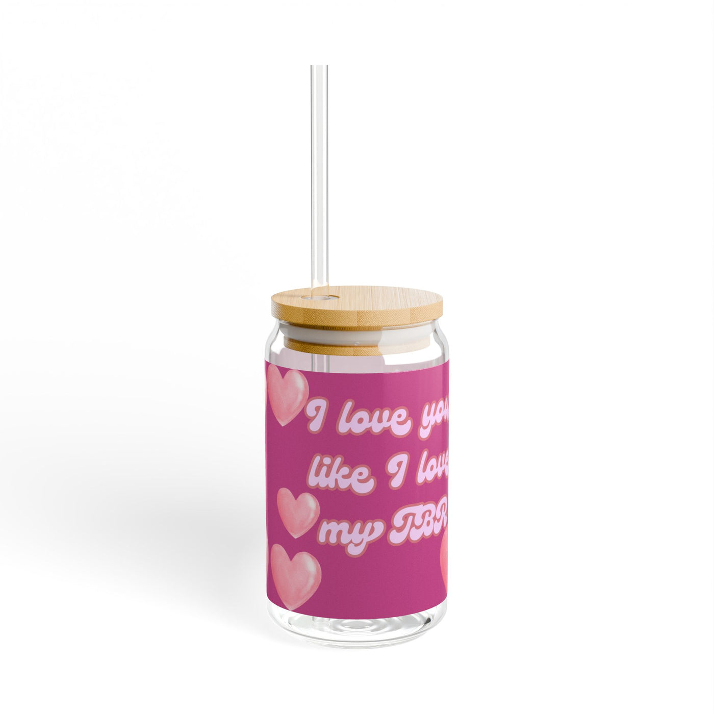 Glass: Book nerd TBR Mug with Straw