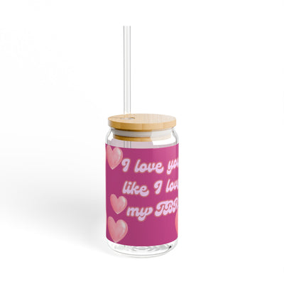 Glass: Book nerd TBR Mug with Straw